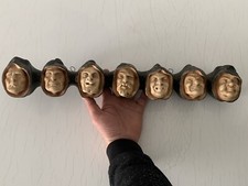 Support Mural Pour 7 Pipes Vintage Porte-pipe Original Moines Péchés Capitaux XX