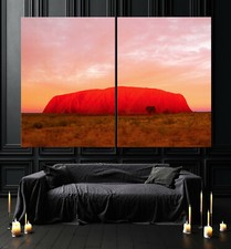 Rouge Pierre Toile Image Noir Blanc Australie Moderne Mural Environ Canapé Neuf