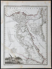1812 - Égypte ancienne et antique - Carte géographique ancienne - Lapie