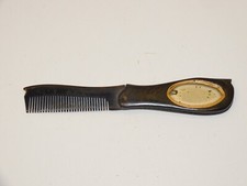 - ANCIEN PEIGNE A MOUSTACHES EN CORNE AVEC PETIT MIROIR COLLECTION D