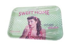 Plateau De Service En Plastique Résistant Vintage Pin UP Porte Thé Café Moc