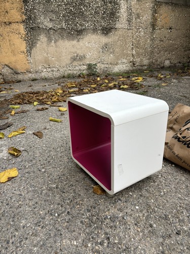 Table chevet blanc - table,