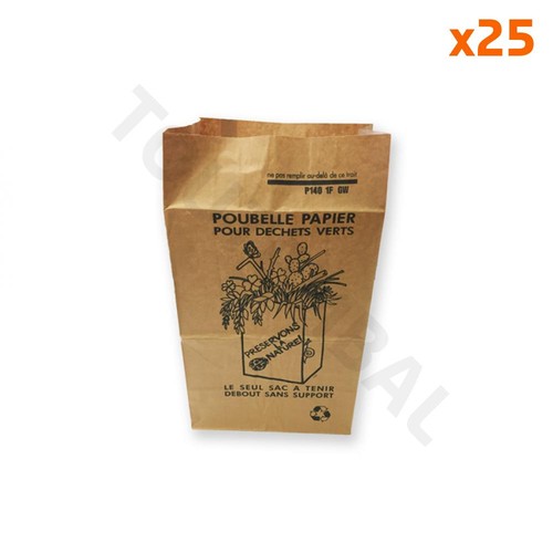 Sac papier kraft - , compostable