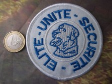 écusson collection élite unité sécurité dia. 8 cm 04 chien gardiennage