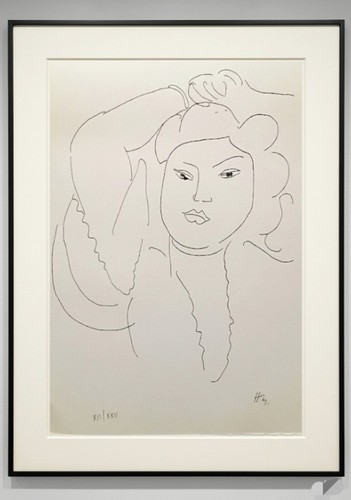 Superbe lithographie portrait