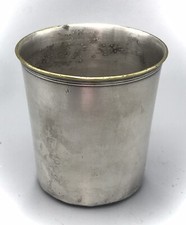 Timbale de baptême en métal