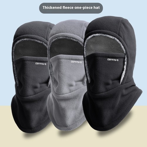 Winter fleece hooded - hooded, scarf