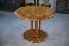 Table octogonale en loupe