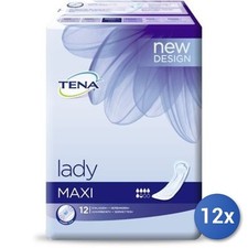 12x Pack Tena Absorbants Maxi 12 Pz