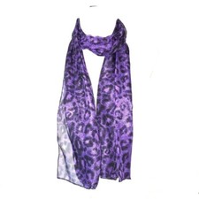 Foulard Polyester Leopard Violet Afrique Décoration Authentique Tenture Tissu 