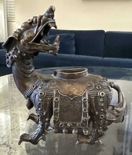 Old china bronze gilt feng - china,