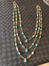 collier sautoir 3 rangs ancien