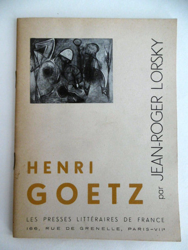 Goetz henri jean roger - goetz, /