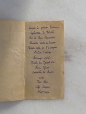 Ancien menu restaurant après guerre