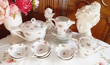 Vintage France - Service à café Ancien en Porcelaine de Limoges - Shabby chic