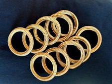 LOT DE DIX  ANNEAUX DE RIDEAUX