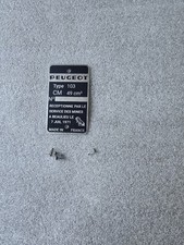 Peugeot 103. Plaque mines  du 7 Juillet 1971