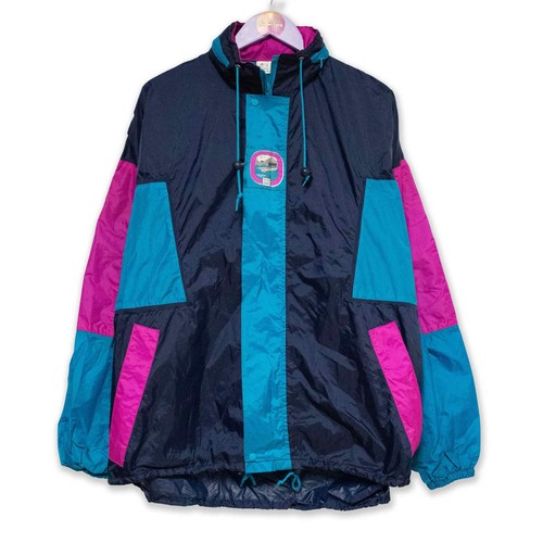 Anorak vintage bleu violet - anorak,