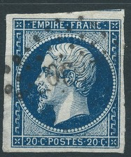 Lot n°95134  n°14Ab bleu noir, Oblit PC,  ni pli, ni clair, belles marges