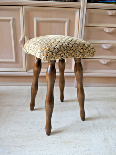 Tabouret vintage bois et - tabouret,