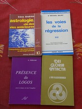 Lot 4 livres ésotérisme - Dei Gloria Intacta, Logos, Régression, Astrologie