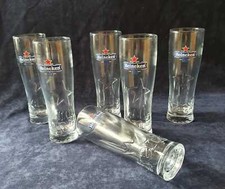 6 NOUVEAUX VERRES A BIERE 0° HEINEKEN STAR 25 CL NEUFS  HYPER RARES !!!!