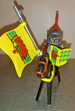 PLAYMOBIL 3123 3887 SOLDAT CHEVALIER COMMANDANT CHATEAU TOUR D'ASSAUT MOYEN AGE