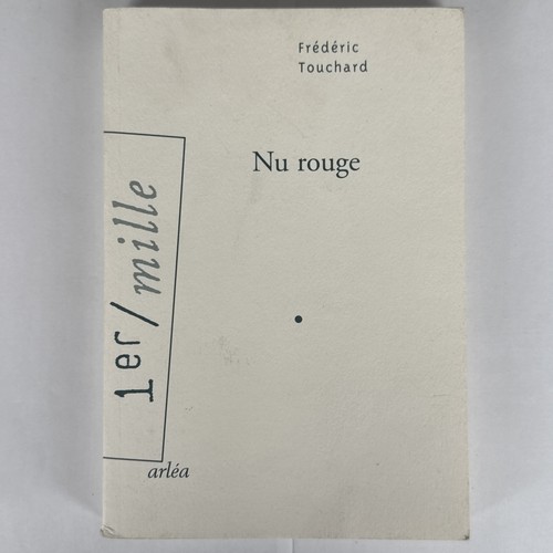 Livre rouge frédéric - nu,