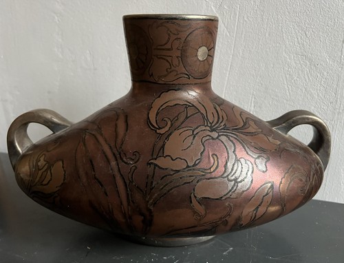Art nouveau vase bfk boch - art,