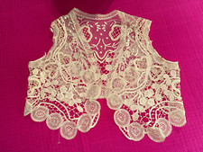 Boléro , haut époque 1900 en dentelle irlandaise