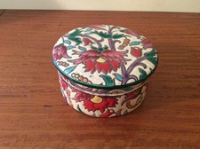 Ancienne bonbonnière, boite à bijoux des Emaux de "Longwy" numéroté