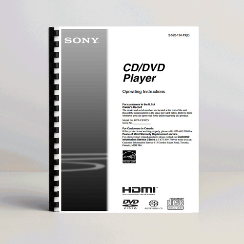 Sony dvp cx995v dvd - sony, cd