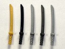LEGO Ninjago Choose your color Katana Shamshir Weapon Sword Ref 30173b