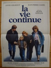 LA VIE CONTINUE Annie Girardot J.-P. Cassel 1981 Affiche Originale 40x55 Poster