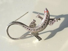 Belle broche lezard - broche, /