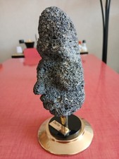 Vintage, buste de Charlton Heston en pierre de lave super étonnant.