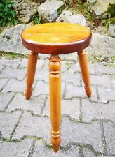 Vintage Tabouret Tripode En Bois Porte Plante Hauteur 42 cm Objet Déco