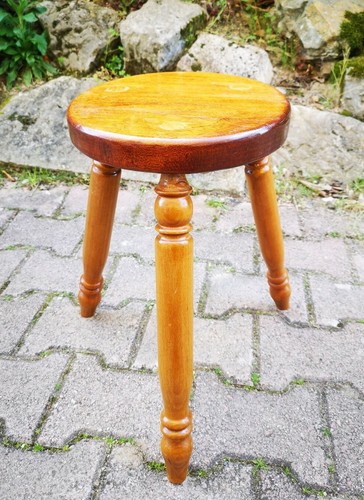 Vintage tabouret tripode - tabouret, en