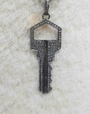 Pendentif Clé Diamant Pavé