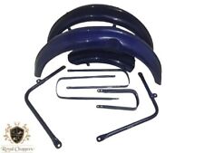 CONVIENT POUR JEU DE GARDE BOUE AVANT ET ARRIÈRE BLEU BSA C10 C11 ACIER AVEC ...