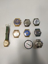 Lot cadrans montre Swatch pour pièces ne fonctionne pas rayures manques cassées