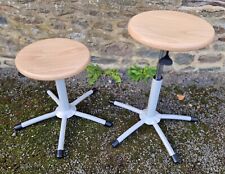 Paire De Tabourets Pivotants Règlables Vintage