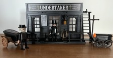 Playmobil Maison Western * Undertaker * Chariot - Cercueils