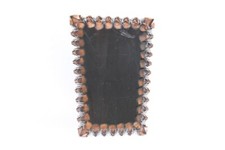 Ancien Cadre De Miroir Portant Vintage Années 60 En Bois