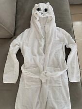Peignoir enfant avec capuche fantaisie coton éponge blanc Monoprix kids 14 ans