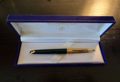 Green gold cap waterman - green, &