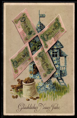 Tableau floral moulin à - tableau,