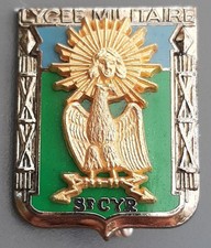 Insigne Badge Lycée Militaire Saint Cyr vintage ECOLE ORIGINAL Aigle Impérial