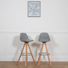 Lot de 2 tabourets scandinaves