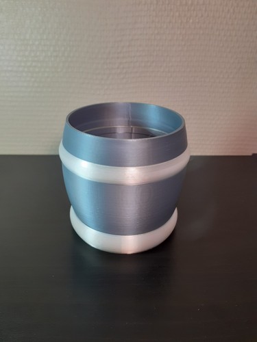 Cache pot de - |, fleur